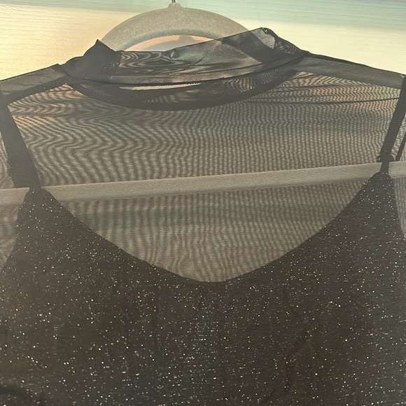 LONG SLEEVE SPARKLY MESH BRAMI DRESS - Picture 5 of 9